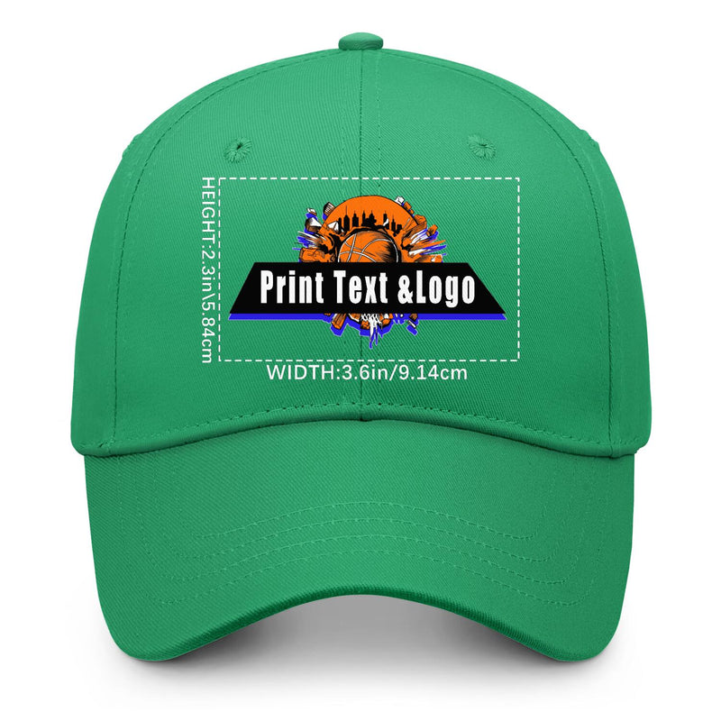 Personalized Green 5-Panel Duckbill Cap Your Unique Style Your Way