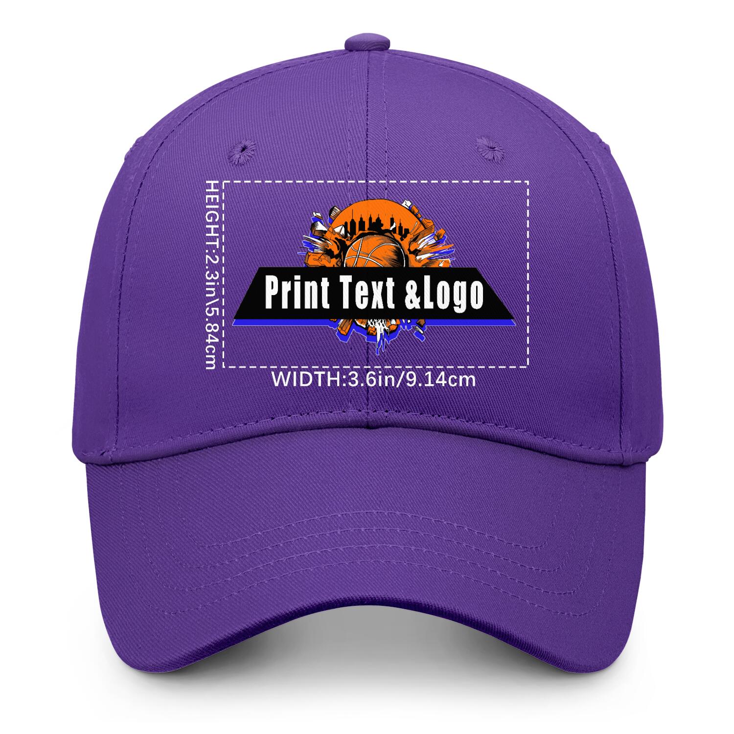 Personalized Purple 5-Panel Duckbill Cap Your Unique Style Your Way enthsush