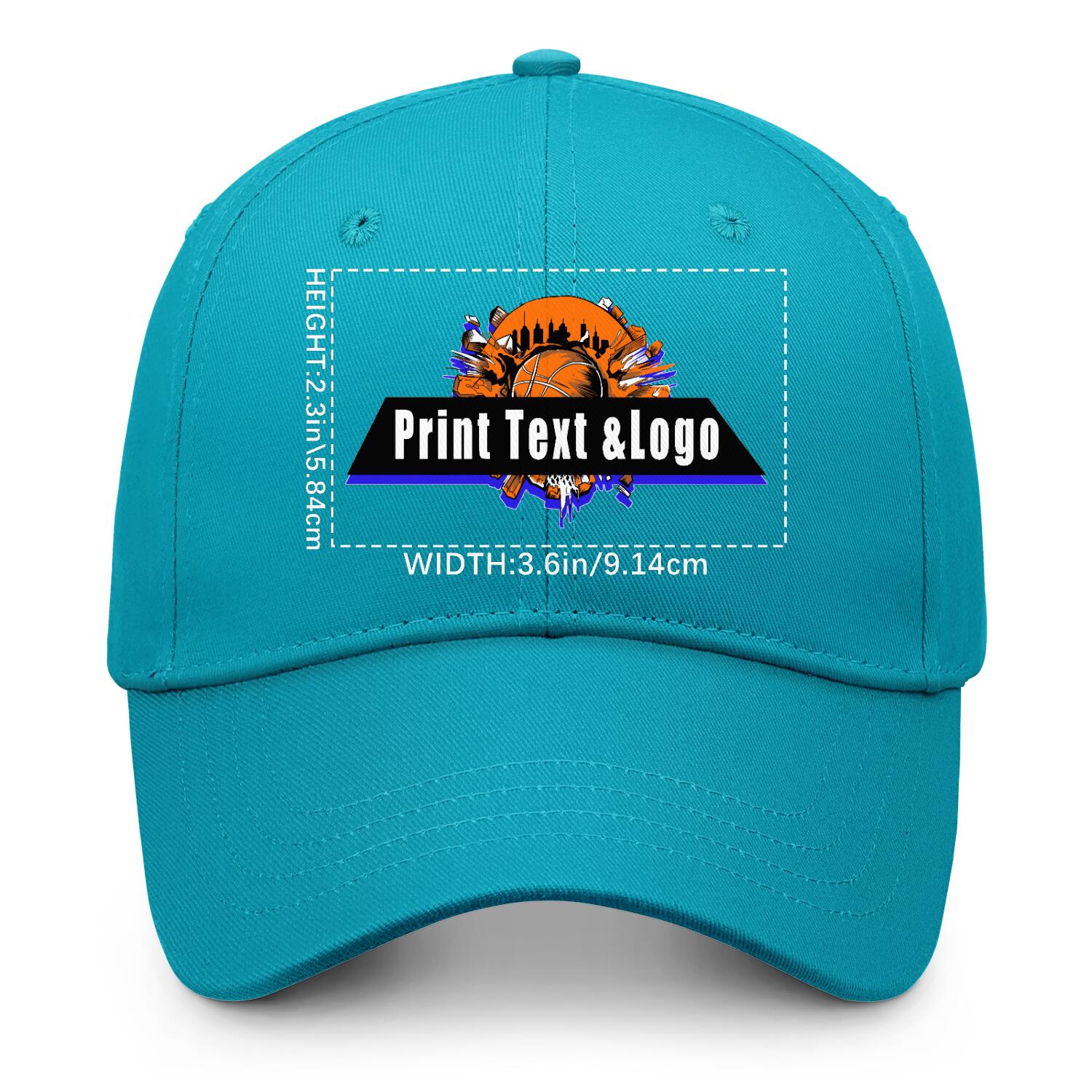 Personalized Greenish-Blue 5-Panel Duckbill Cap Your Unique Style Your Way enthsush