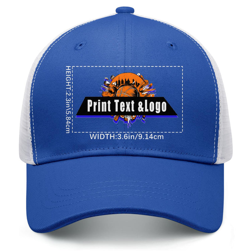 Personalized Blue 5-Panel Duckbill Cap Your Unique Style Your Way