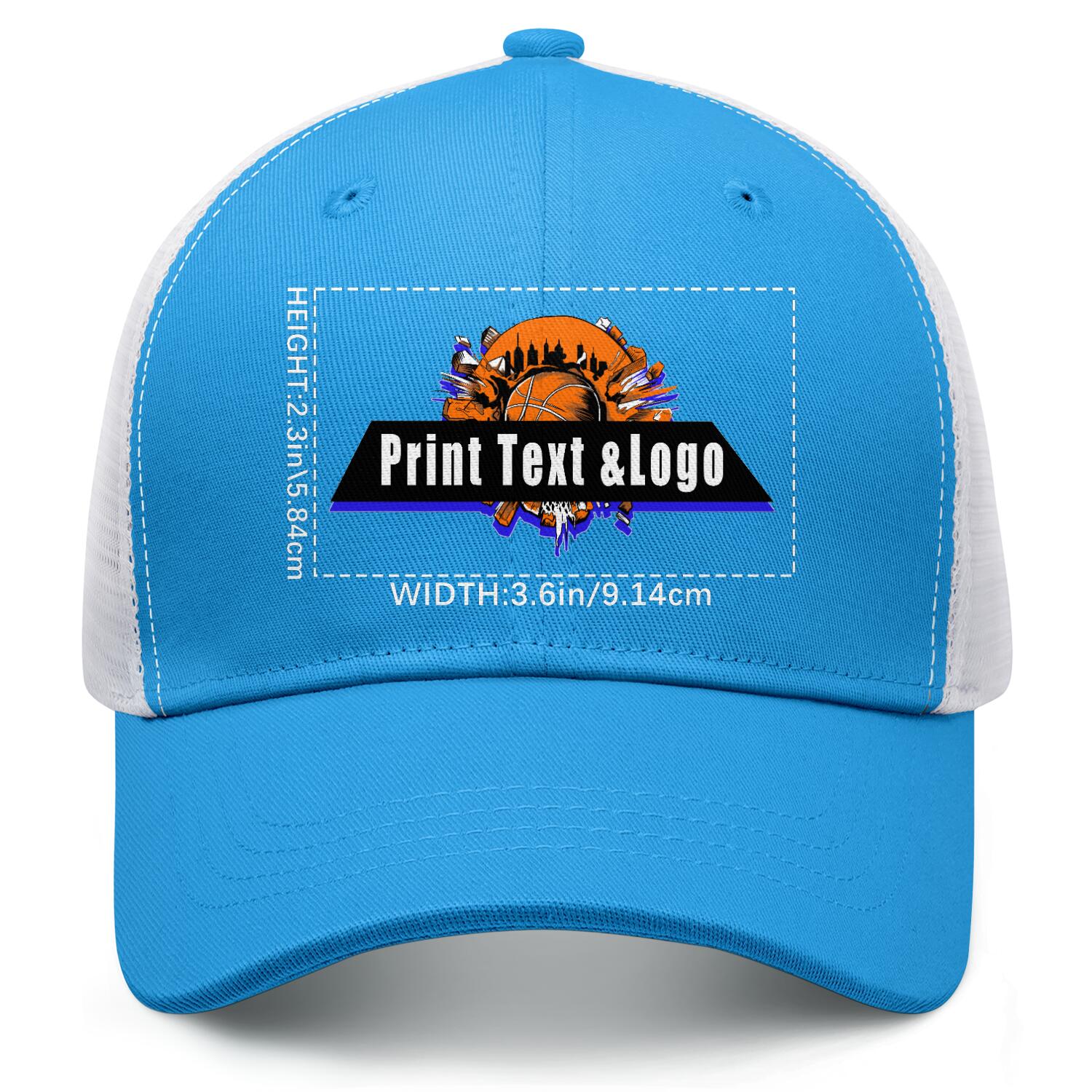 Personalized Bright-Blue 5-Panel Duckbill Cap Your Unique Style Your Way enthsush