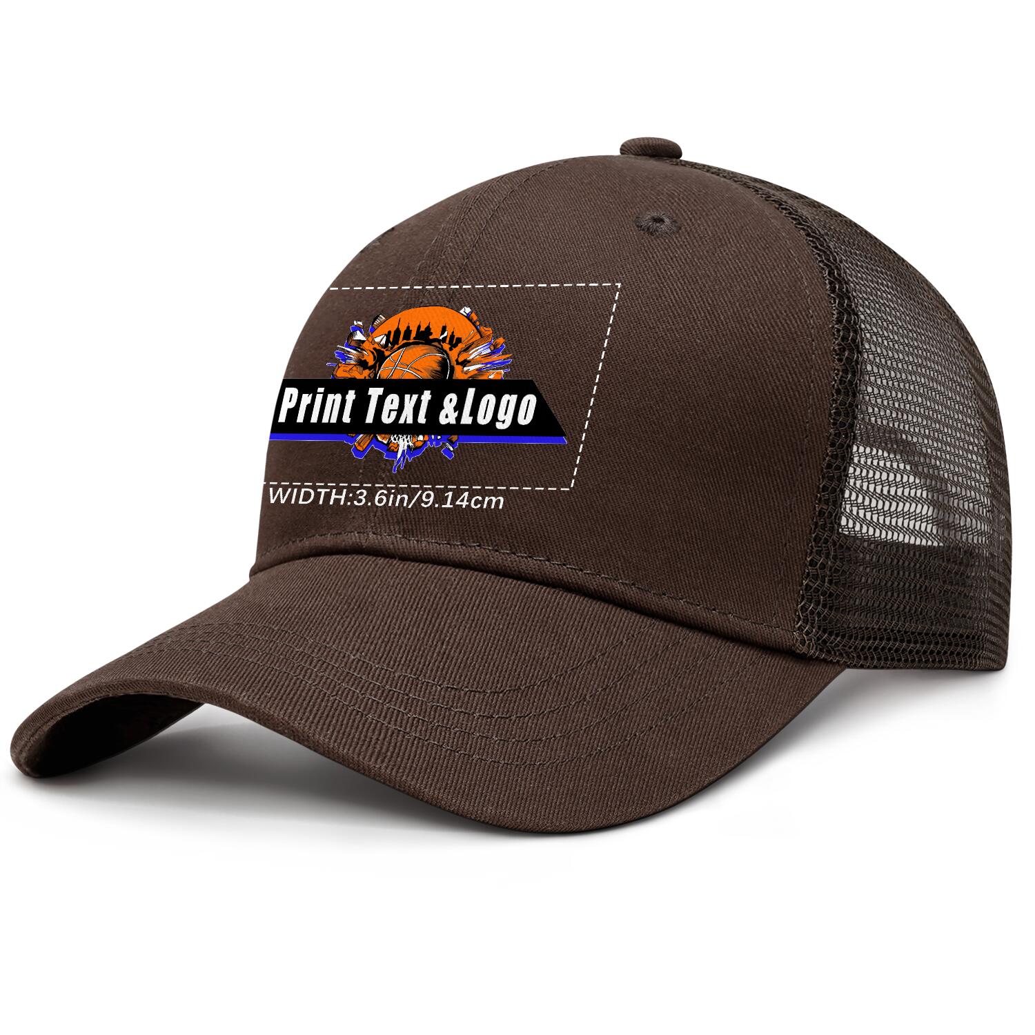 Personalized Brown 5-Panel Duckbill Cap Your Unique Style Your Way enthsush