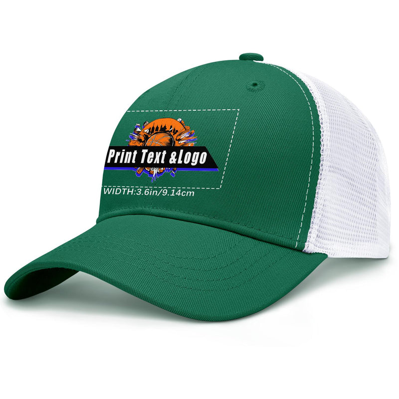 Personalized Dark-Green 5-Panel Duckbill Cap Your Unique Style Your Way