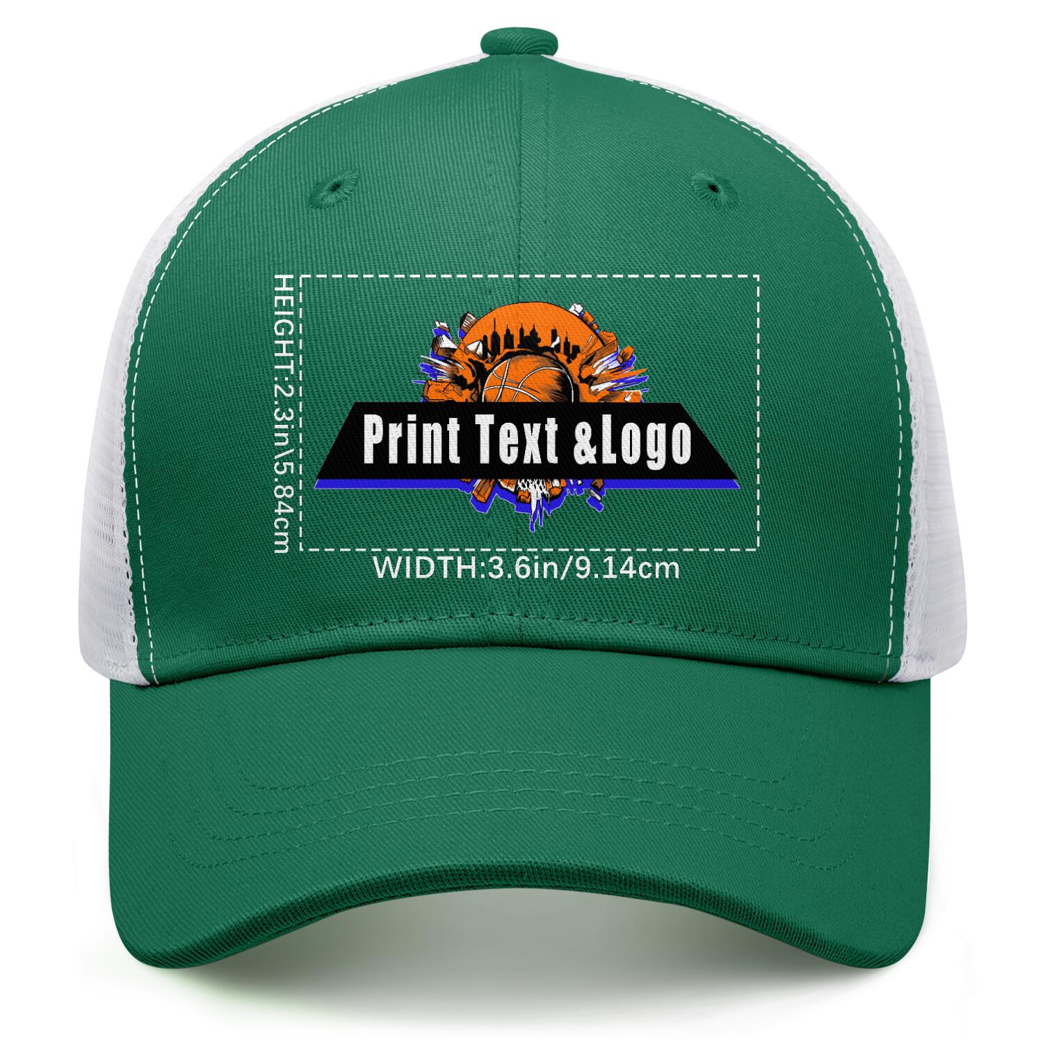 Personalized Dark-Green 5-Panel Duckbill Cap Your Unique Style Your Way enthsush
