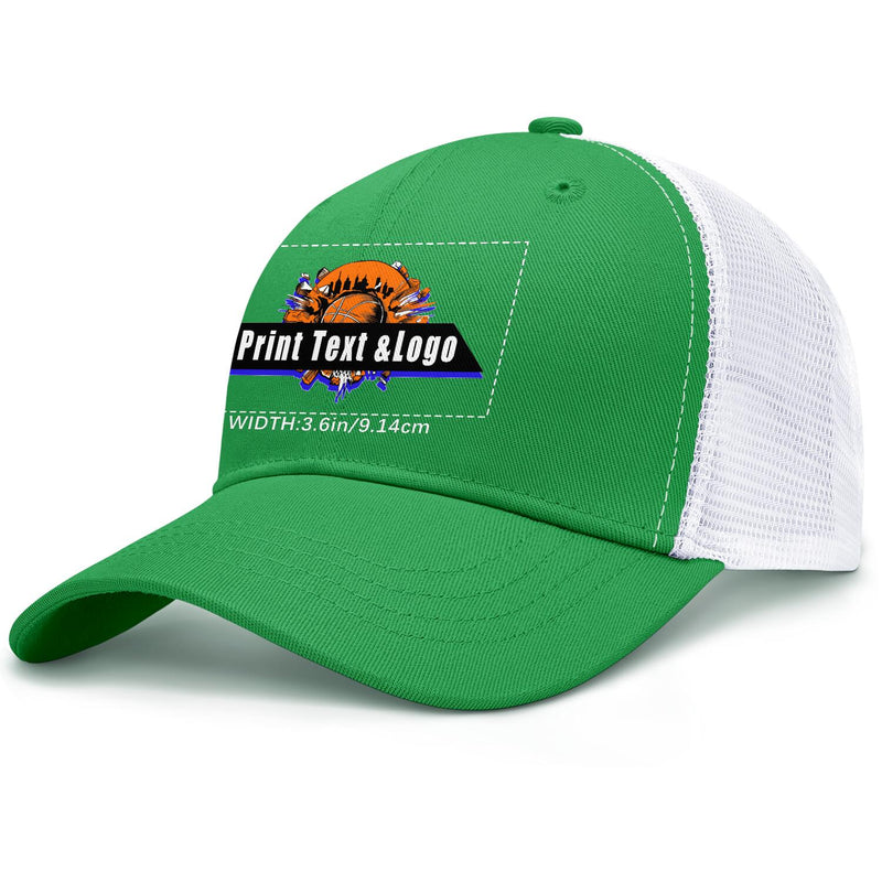 Personalized Green 5-Panel Duckbill Cap Your Unique Style Your Way