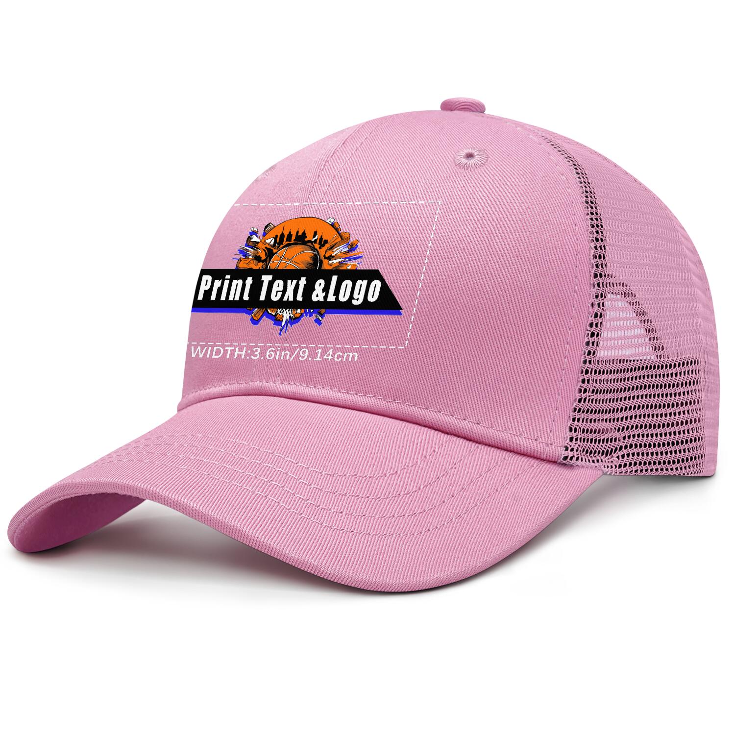Personalized Pink 5-Panel Duckbill Cap Your Unique Style Your Way enthsush
