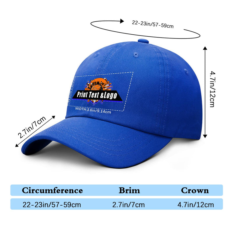 Personalized Blue 5-Panel Duckbill Cap Your Unique Style Your Way
