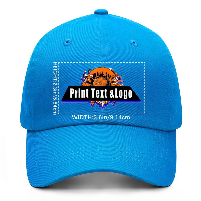 Personalized Greenish-Blue 5-Panel Duckbill Cap Your Unique Style Your Way