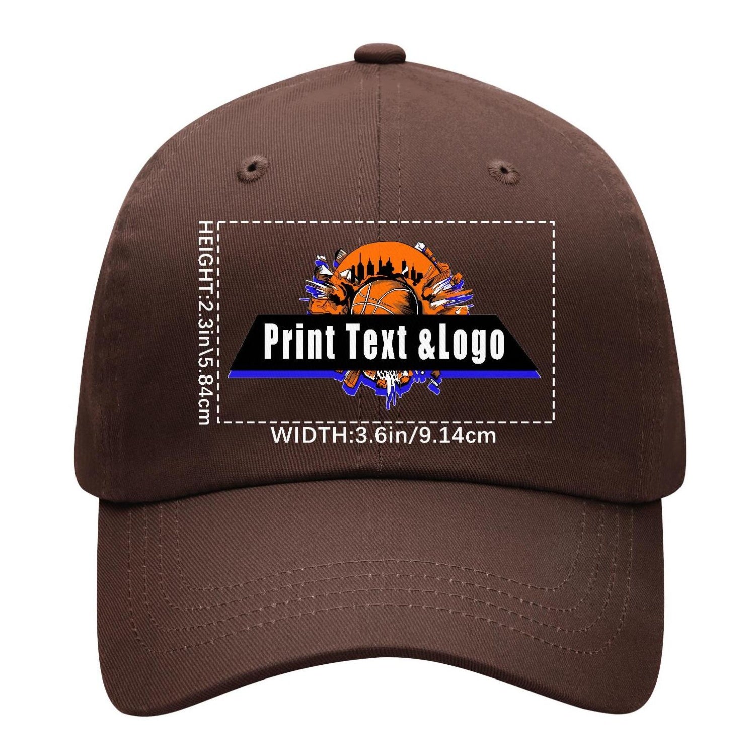 Personalized Brown 5-Panel Duckbill Cap Your Unique Style Your Way enthsush
