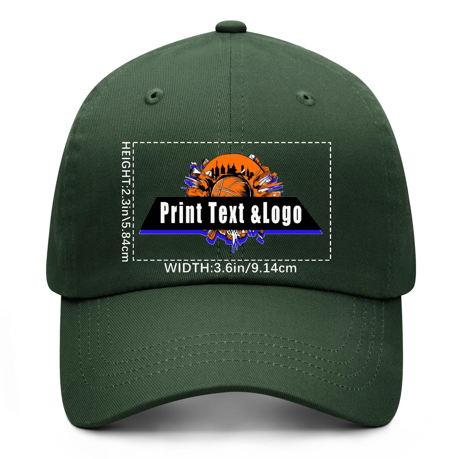 Personalized Dark-Green 5-Panel Duckbill Cap Your Unique Style Your Way enthsush