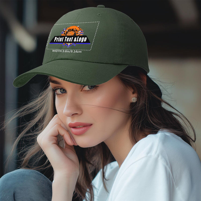 Personalized Dark-Green 5-Panel Duckbill Cap Your Unique Style Your Way