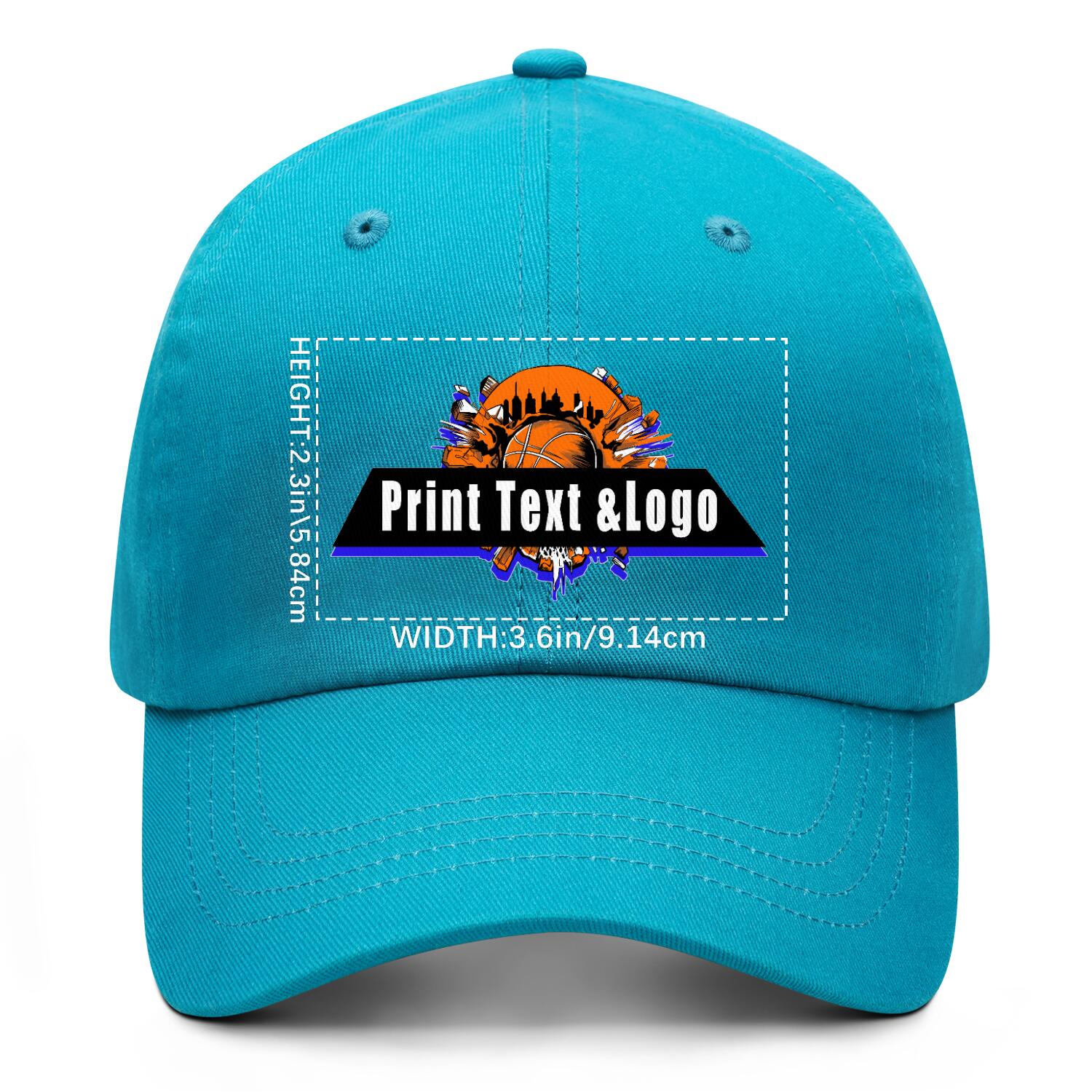 Personalized Bright Blue 5-Panel Duckbill Cap Your Unique Style Your Way enthsush