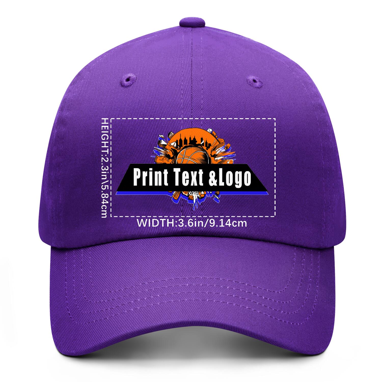 Personalized Purple 5-Panel Duckbill Cap Your Unique Style Your Way enthsush