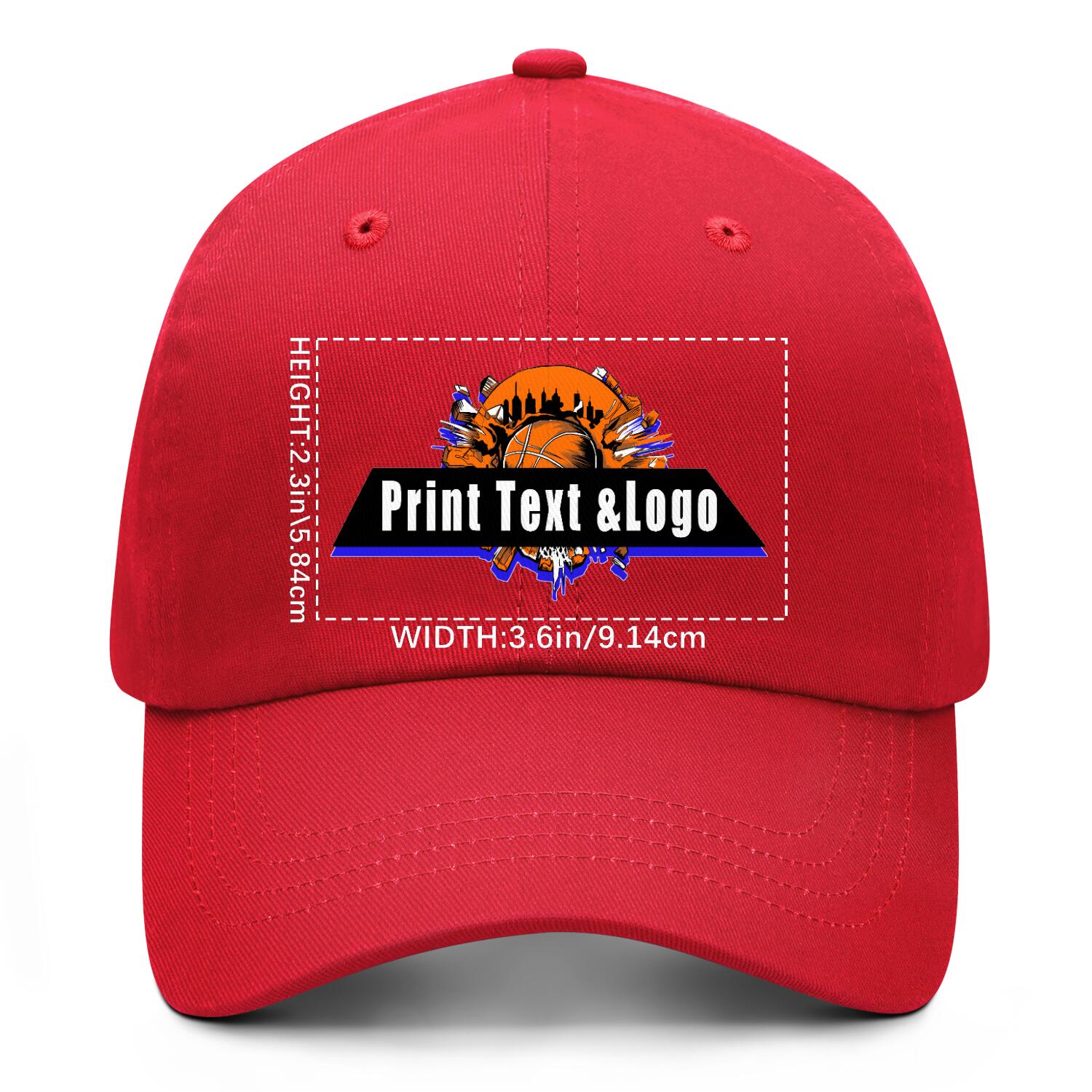 Personalized Red 5-Panel Duckbill Cap Your Unique Style Your Way enthsush