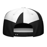 Custom White Contrast Flat Brim Cap Personalize Your Style enthsush