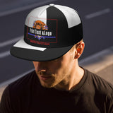 Custom White Contrast Flat Brim Cap Personalize Your Style enthsush