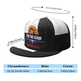 Custom White Contrast Flat Brim Cap Personalize Your Style enthsush
