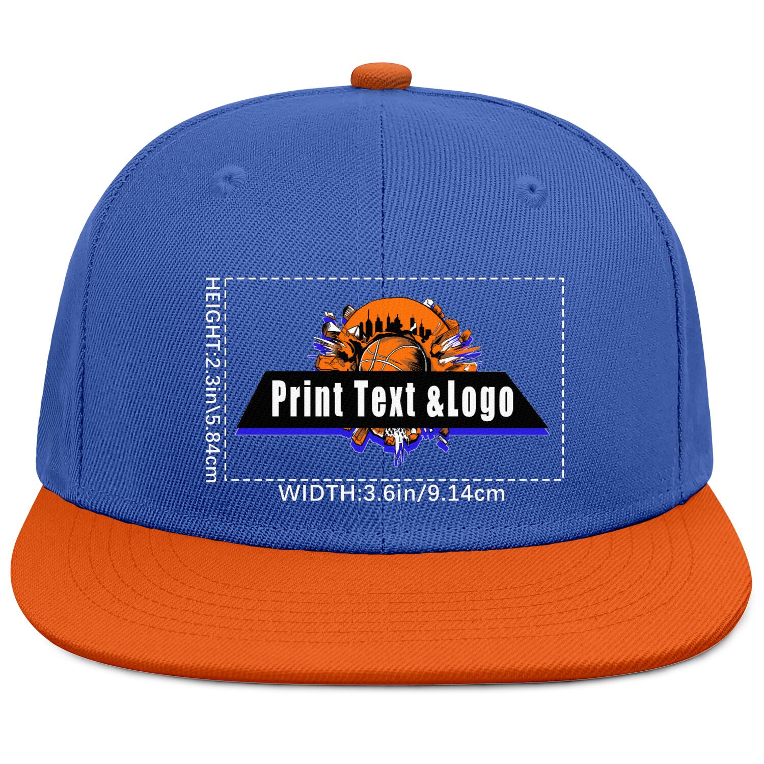 Custom Yellow Contrast Flat Brim Cap Personalize Your Style enthsush