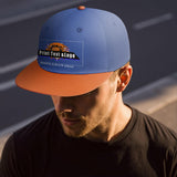 Custom Yellow Contrast Flat Brim Cap Personalize Your Style enthsush