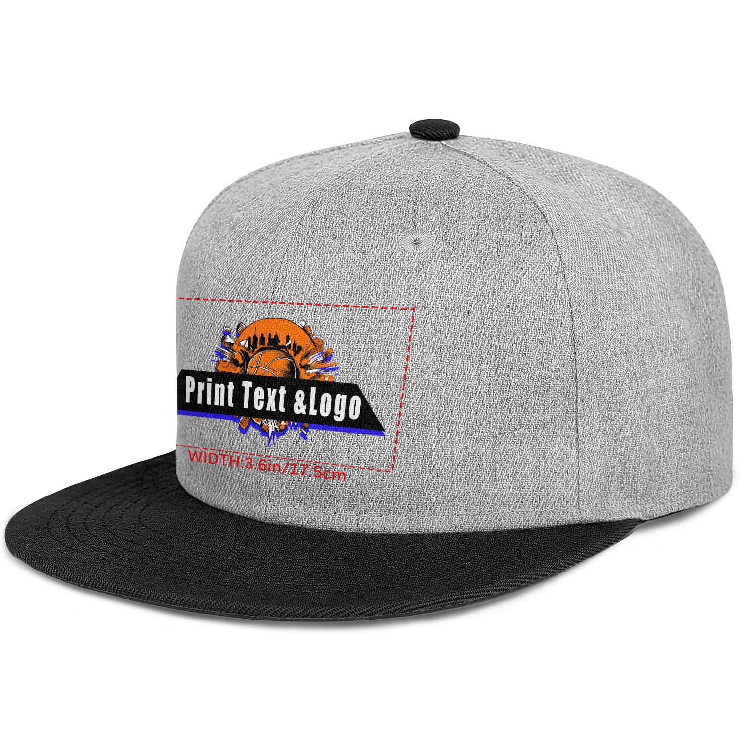 Custom Black Contrast Flat Brim Cap Personalize Your Style enthsush