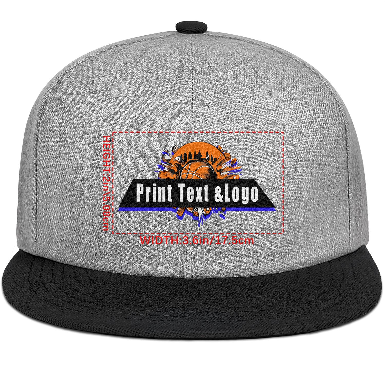 Custom Black Contrast Flat Brim Cap Personalize Your Style enthsush