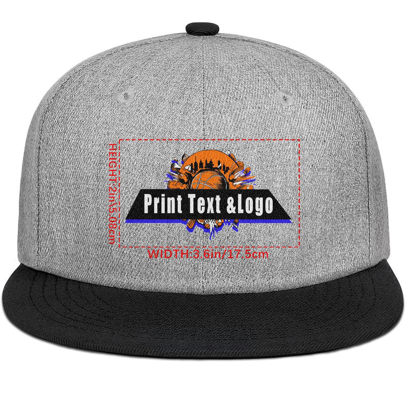 Custom Black Contrast Flat Brim Cap Personalize Your Style enthsush