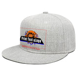 Custom Grey Contrast Flat Brim Cap Personalize Your Style enthsush