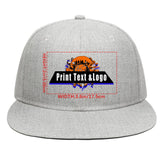 Custom Grey Contrast Flat Brim Cap Personalize Your Style enthsush