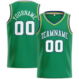 Custom Stitched Basketball Jersey for Men, Women And Kids Kelly Green-White