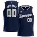 Custom Stitched Basketball Jersey for Men, Women  And Kids Navy-Gray enthsush