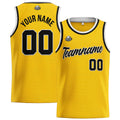Custom Stitched Basketball Jersey for Men, Women  And Kids Yellow-Black enthsush