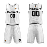 Custom Basketball Jersey Uniform Suit Printed Your Logo Name Number White
