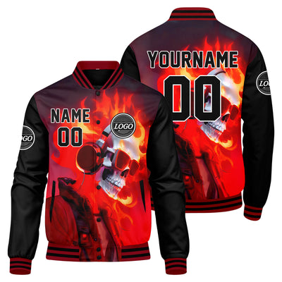 Custom Varsity Jacket Letterman jacket for Men, Women and Youth Black Gray enthsush