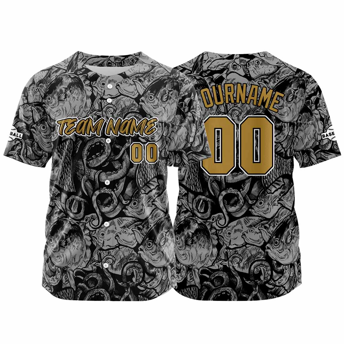 Custom Baseball Uniforms High-Quality for Adult Kids Optimized for Performance Seabed-Grey enthsush