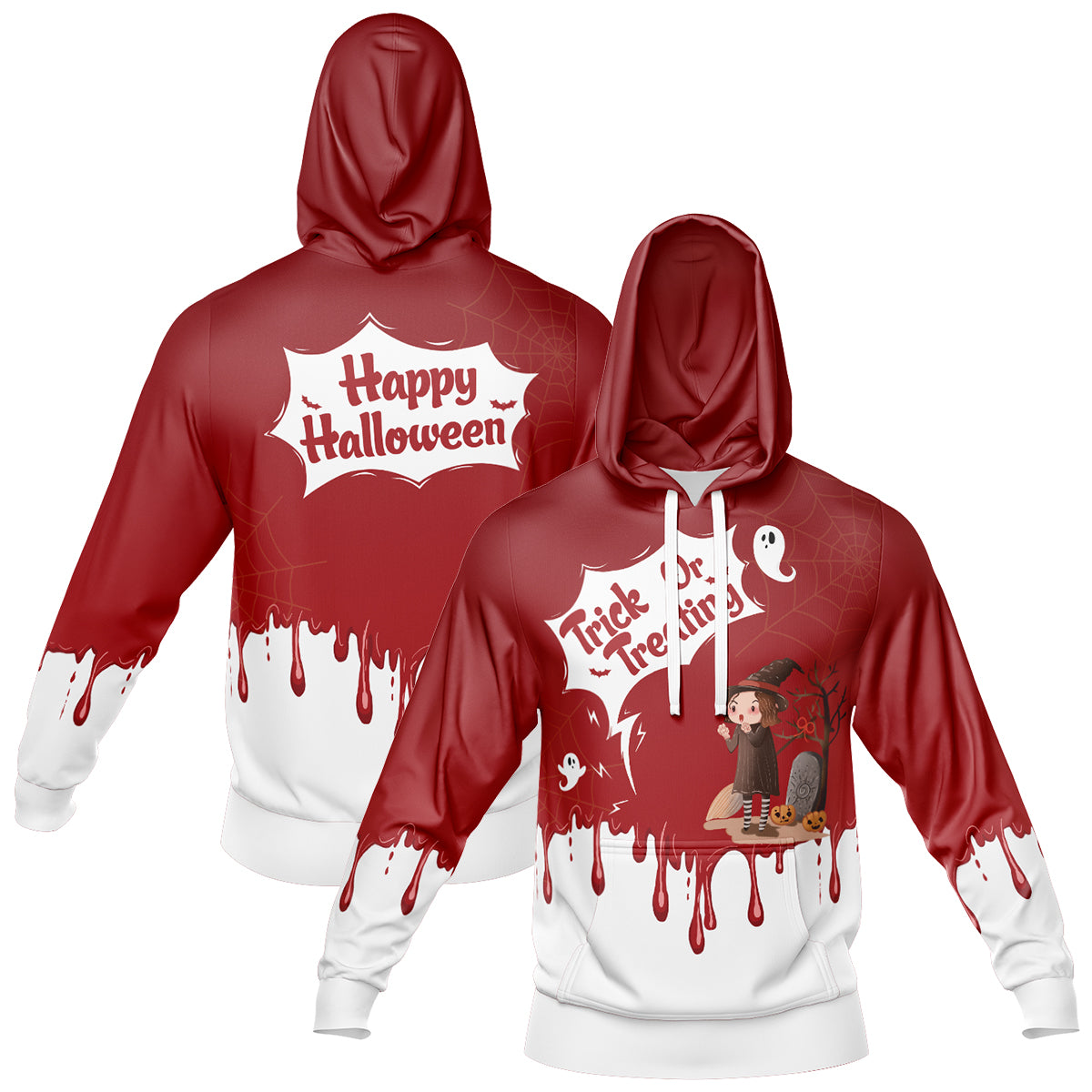 Custom Sweatshirt Hoodie Add Text and Design Personalized Halloween Hooded Sweatshirt enthsush