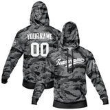 Custom Sweatshirt Hoodie For Men Women Girl Boy Print Your Logo Name Number Camouflage-Black