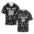 Custom Black White Short Sleeve Hoodies for Men Women Shirts with Hoods Printed Name Logo enthsush