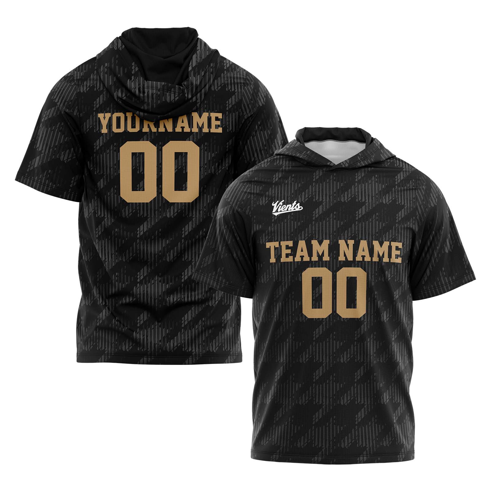 Custom Black Sleeve Hoodies for Men Women Shirts with Hoods Printed Name Logo enthsush