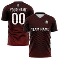Custom Soccer Jerseys for Men Women Personalized Soccer Uniforms for Adult and Kid Burgundy&White enthsush
