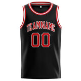 Custom Stitched Basketball Jersey for Men, Women And Kids Black-Red-White