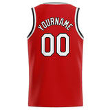 Custom Stitched Basketball Jersey for Men, Women And Kids Red-White-Black