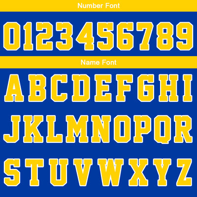 Custom Royal Yellow Reversible Basketball Suit for Adults and Kids Personalized Jersey enthsush