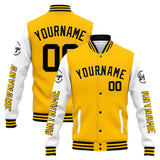 Custom Varsity Jacket Letterman jacket for Men, Women and Youth Yellow White