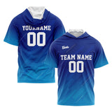 Custom Blue Sleeve Hoodies for Men Women Shirts with Hoods Printed Name Logo