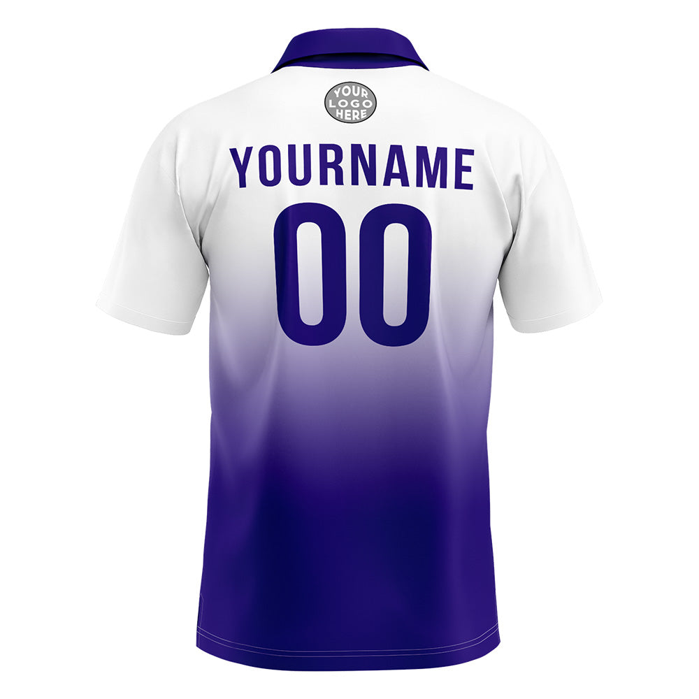 Custom Purple Football Polo Shirts Add Your Unique Logo/Name/Number enthsush