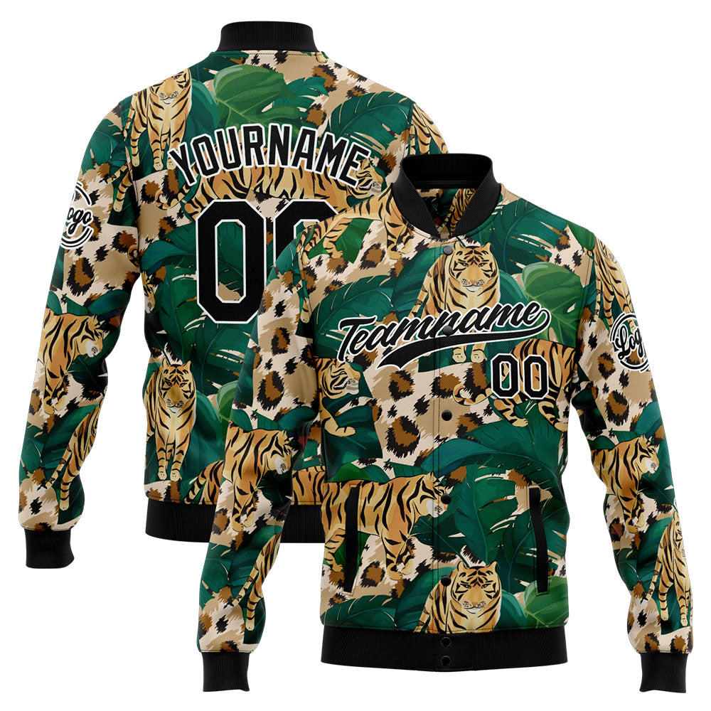 Personalized Custom Men's Jacket Customize Your Team Name, Logo, and Number enthsush