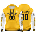 Custom Yellow White Sweatshirt Hoodie For Men Women Girl Boy Print Your Logo Name Number enthsush