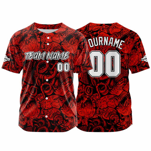 Custom Baseball Uniforms High-Quality for Adult Kids Optimized for Performance Seabed-Red enthsush