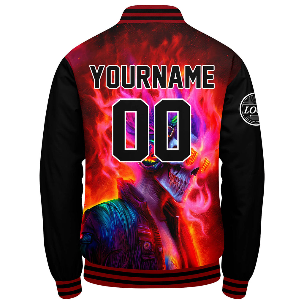 Custom Varsity Jacket Letterman jacket for Men, Women and Youth Red Black enthsush