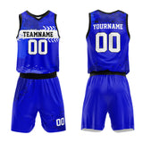 Custom Basketball Jersey Uniform Suit Printed Your Logo Name Number Blue